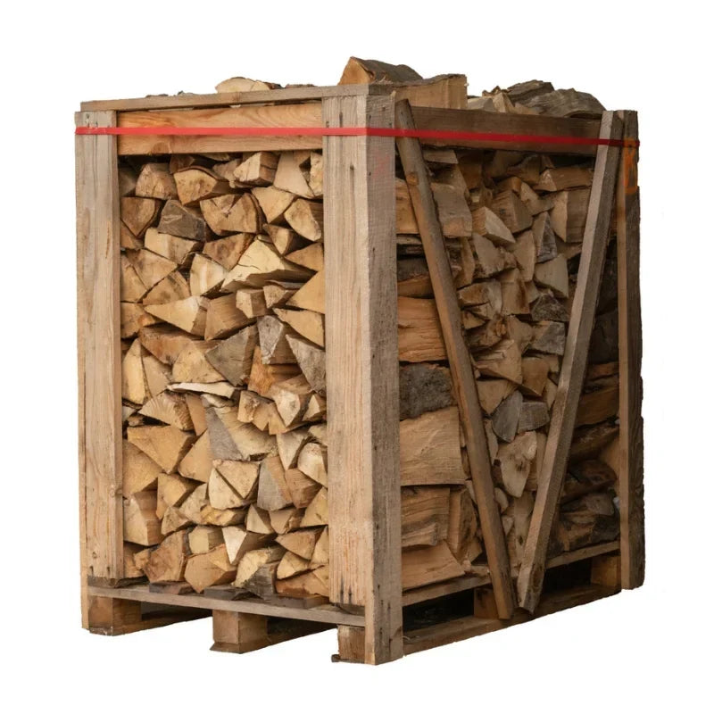 4 x Paletten (2 x Weißeiche + 2 x Buche/Hainbuche) – 25cm-Scheite