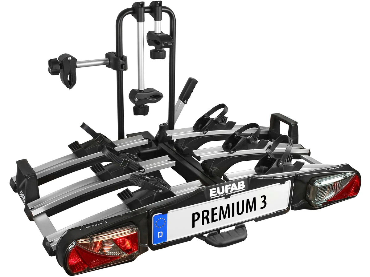Eufab Fahrrad-Kupplungsträger Premium 3 mit Abklappfunktion