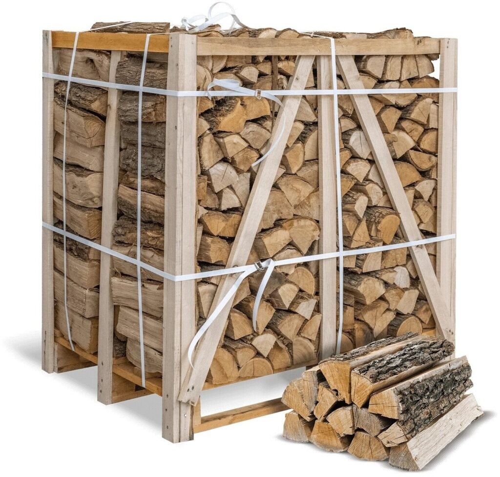88 Netze kammergetrocknetes gespalten Erle Brennholz 25cm
